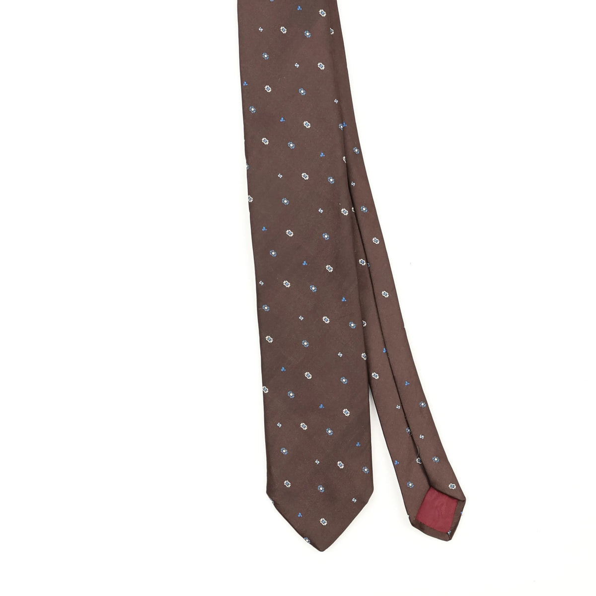 Front Front Detail of Vintage 1990's Sears Geometric Patterned Tie