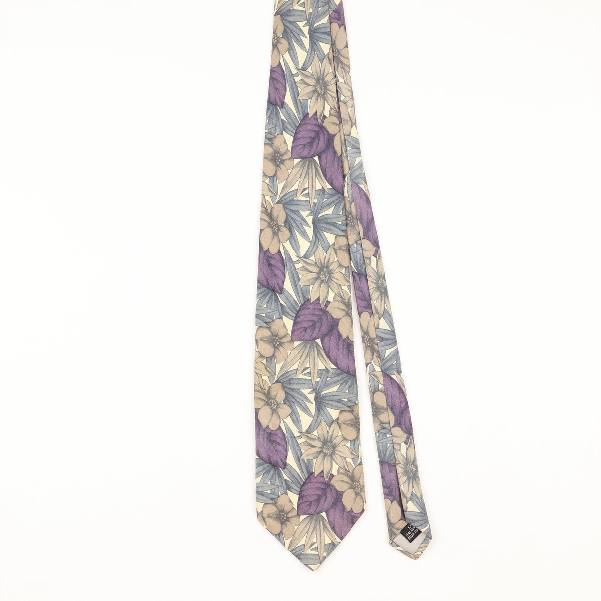 Front of Vintage 1990's Floral Patterned Tie