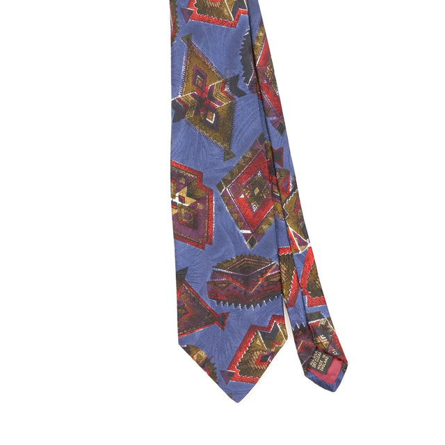 Front Front Detail of Vintage 1990's Abstract Patterned Tie