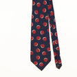 Front Detail of Vintage 1990's Zylos Polka Dot Patterned Tie