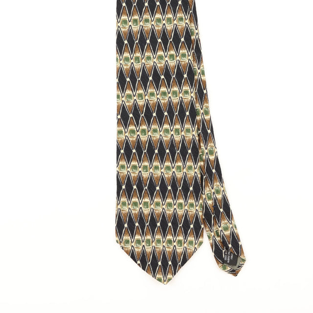 Front Detail of Vintage 1990's Geometric Patterned Tie