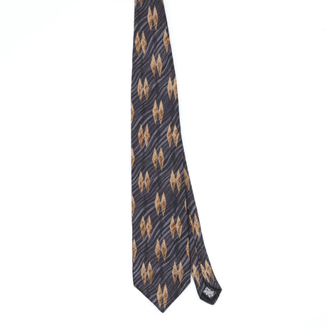 Front Front of Vintage 1990's Diamonds Geometric Patterned Tie