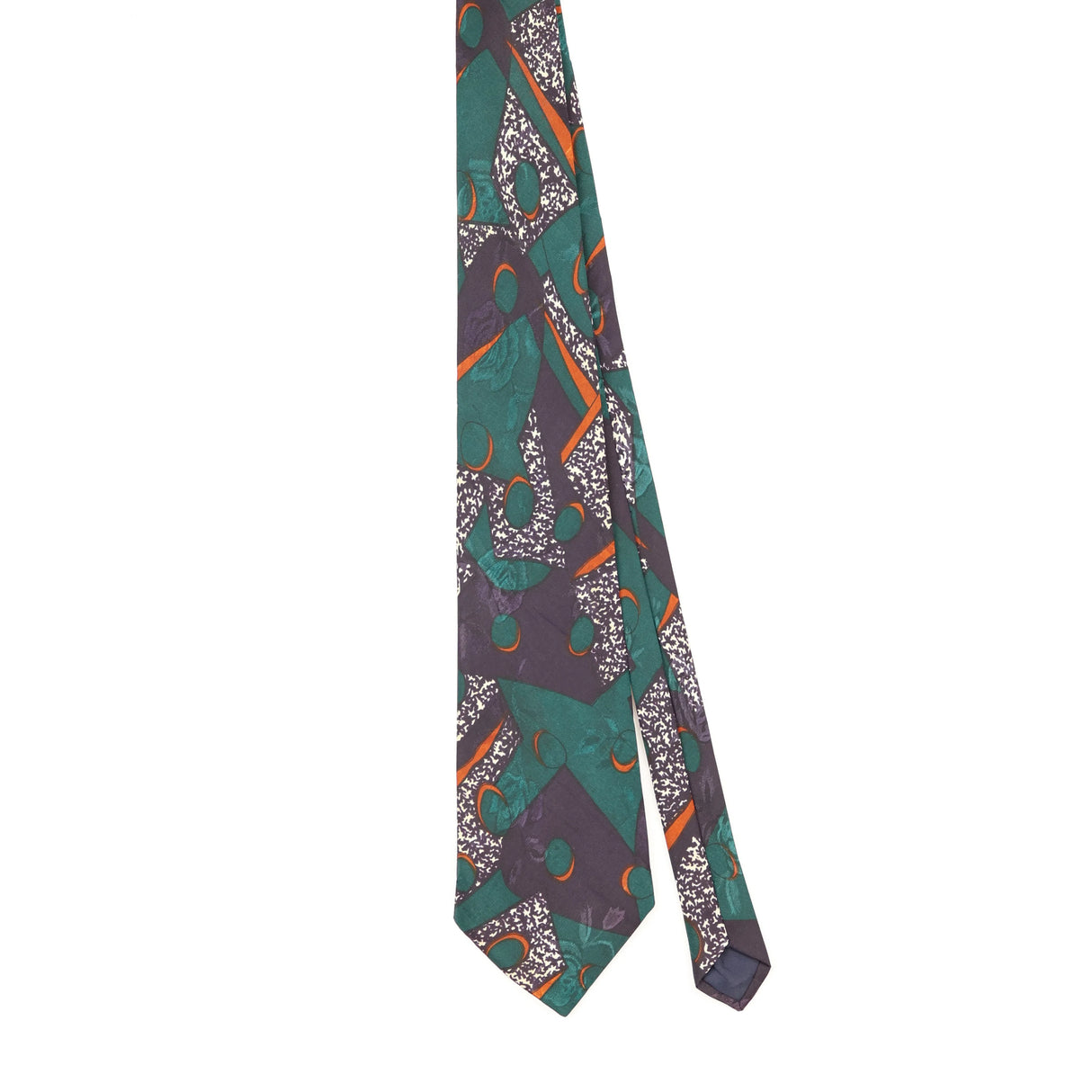 Front Front of Vintage 1980's Abstract Patterned Tie