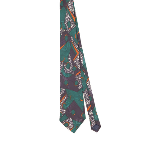 Front Front of Vintage 1980's Abstract Patterned Tie
