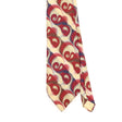 Front Detail of Vintage 1980's Geometric Patterned Tie