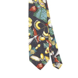 Front Front Detail of Vintage 1990's Kenzo Abstract Patterned Tie