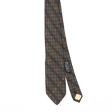 Front Front Detail of Vintage 1990's Check Patterned Tie