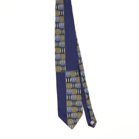 Front Front of Vintage 1990's Louis Feraud Paris Geometric Patterned Tie