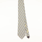 Front of Vintage 1990's Ermenegildo Zegna Geometric Patterned Tie