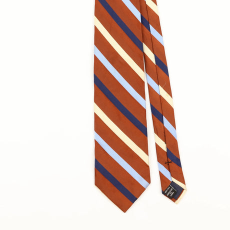 Front Detail of Vintage Jos. A. Bank Striped Patterned Tie