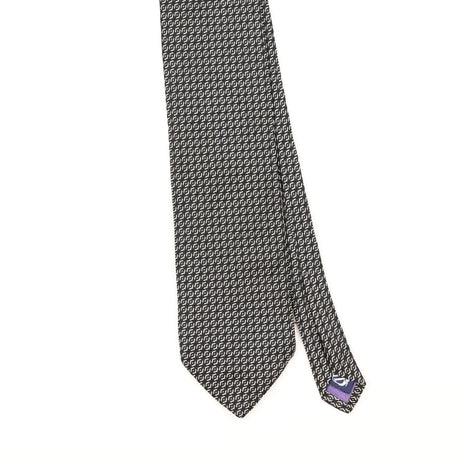 Front Detail of Vintage Nautica Geometric Patterned Tie