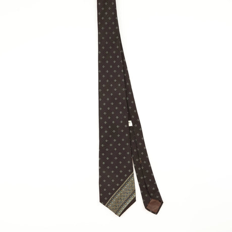 Front of Vintage 1990's Paco Rabanne Geometric Patterned Tie
