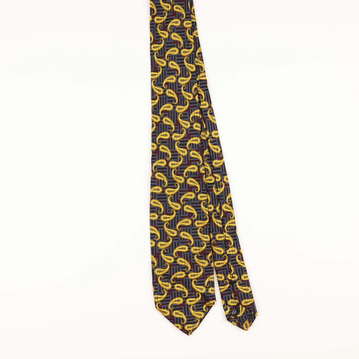 Front of Vintage 1990's Nordstrom Paisley Patterned Tie