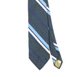 Front Front Detail of Vintage 1980's Louis Feraud Paris Striped Patterned Tie