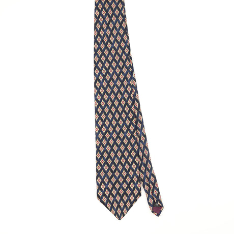 Front Front of Vintage 1990's Pierre Balmain Diamonds Geometric Patterned Tie