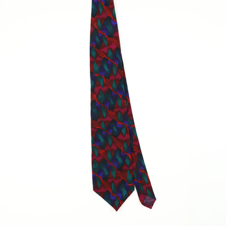 Front Front of Vintage 1990's Jerry Garcia Abstract Patterned Tie