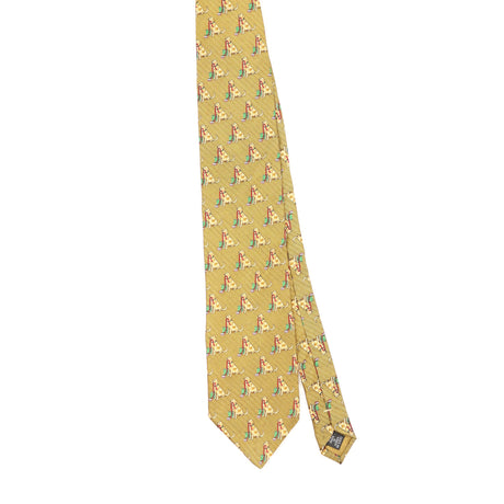 Front Front of Vintage 1990's Tango Dog Geometric Patterned Tie
