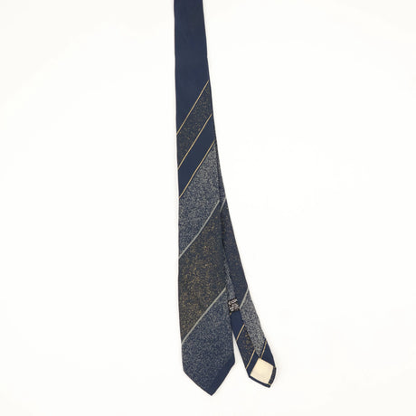 Front Front of Vintage 1990's Vitaliano Pancaldi Striped Patterned Tie