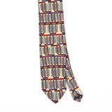 Front Front Detail of Vintage 1990's Geometric Patterned Tie