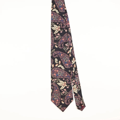 Front of Vintage 1990's Paisley Patterned Tie
