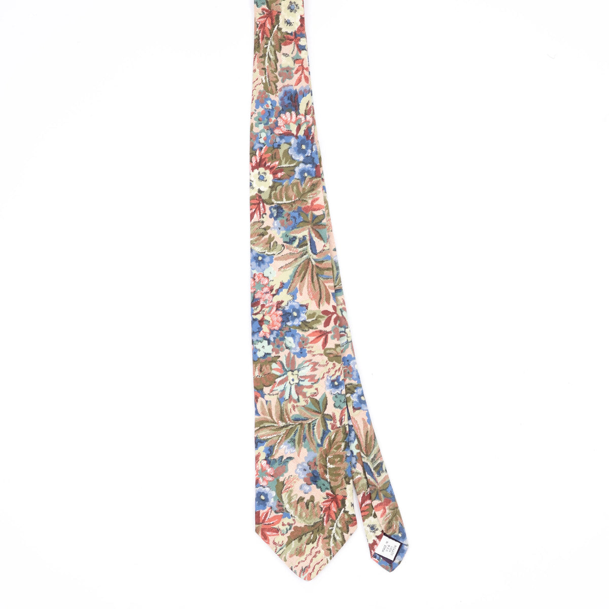 Front Front of Vintage 1990's Floral Patterned Tie