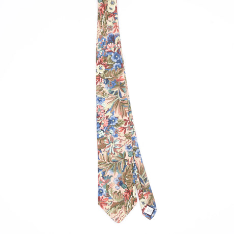 Front Front of Vintage 1990's Floral Patterned Tie