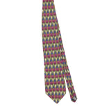 Front Front of Vintage 1990's Bill Blass Geometric Patterned Tie