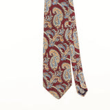 Front Detail of Vintage 1990's Paisley Patterned Tie