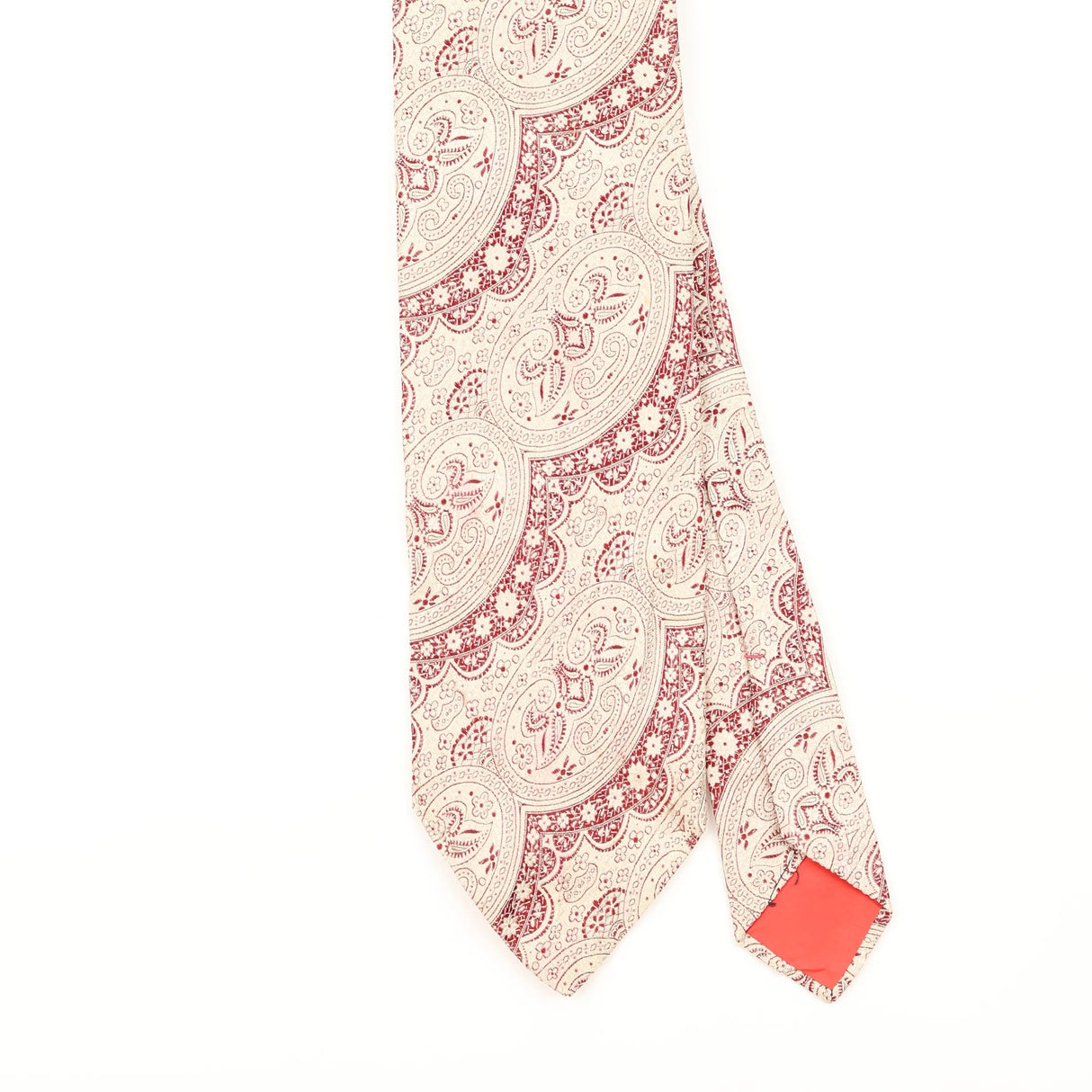 Front Detail of Vintage 1970's Bert Pulitzer Abstract Patterned Tie