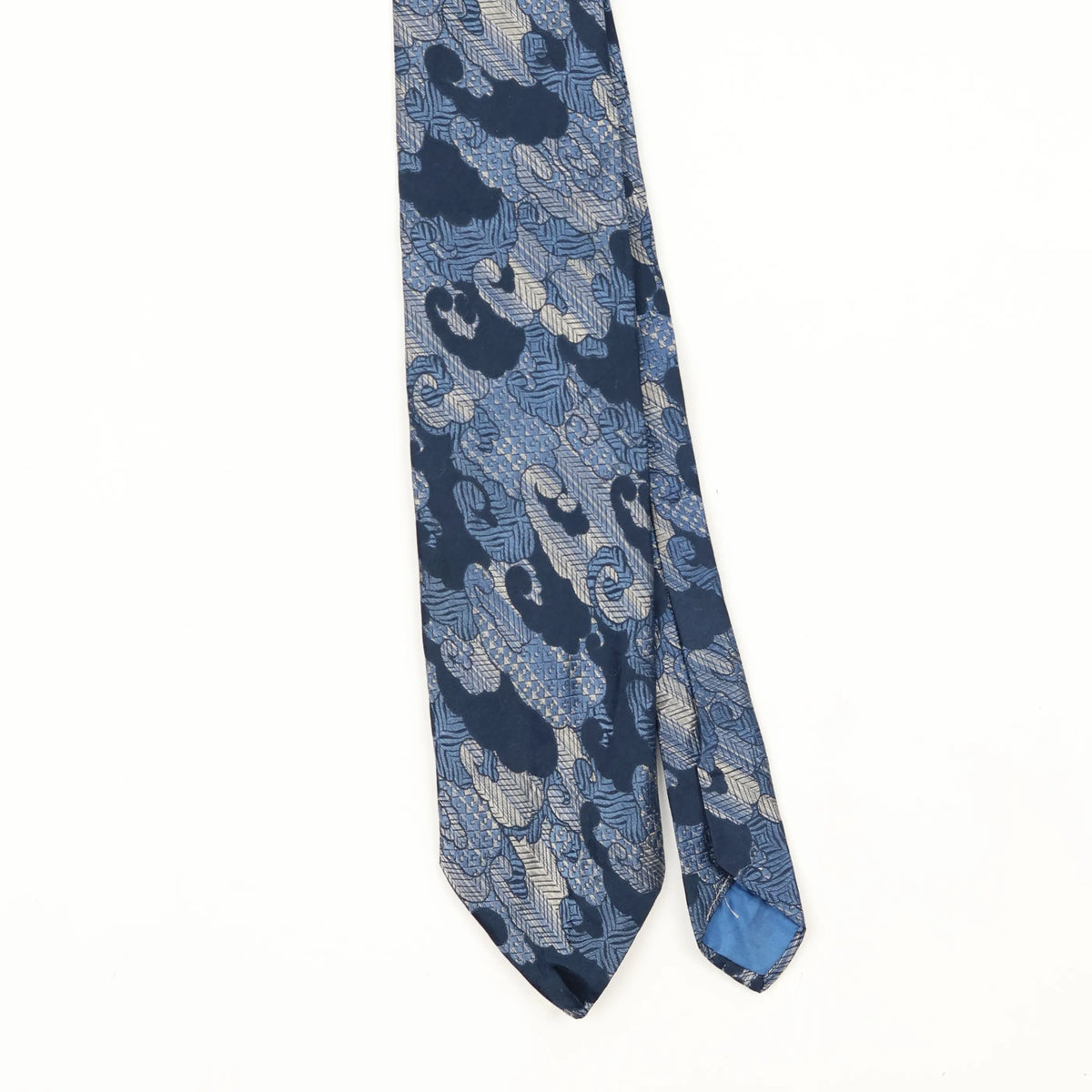 Front Front Detail of Vintage 1980's Damon Abstract Patterned Tie