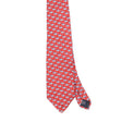 Front Front Detail of Vintage 1990's Brooks Brothers Whale Animal Print Patterned Tie