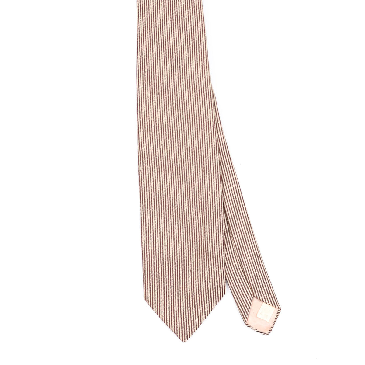 Front Front Detail of Vintage 1980's Striped Patterned Tie