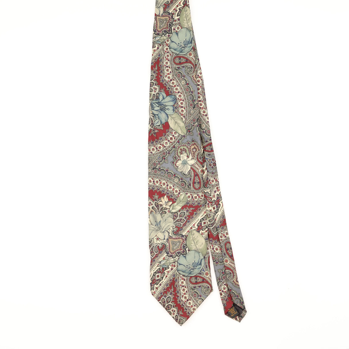 Front of Vintage Bill Blass Paisley Patterned Tie