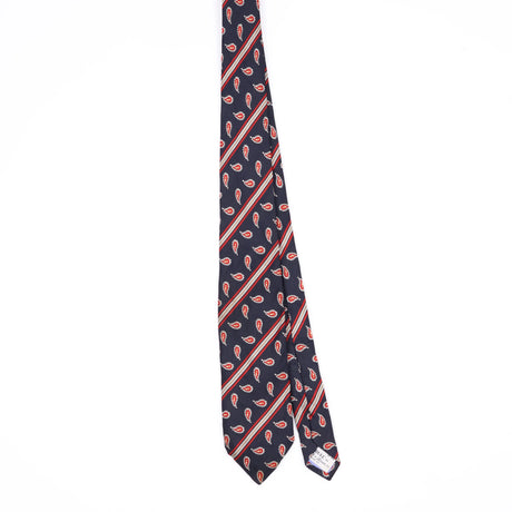 Front Front of Vintage 1990's Paisley Patterned Tie