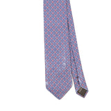 Front Front Detail of Vintage 1990's Canali Geometric Patterned Tie