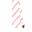 Front Front Detail of Vintage 1990's Canali Striped Patterned Tie
