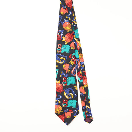 Front of Vintage Cambridge Classics Cartoon Patterned Tie