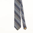 Front Detail of Vintage 1980's Repp Striped Patterned Tie