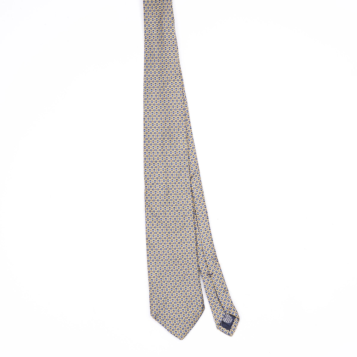 Front Front of Vintage 1990's Lands' End Geometric Patterned Tie