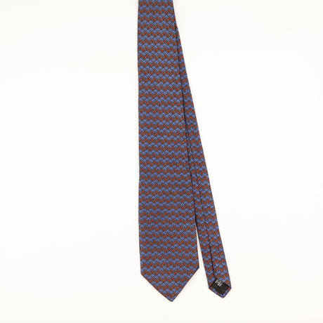 Front of Vintage 1990's Geoffrey Beene Geometric Patterned Tie