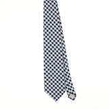 Front Front of Vintage 1990's Flowers Geometric Patterned Tie
