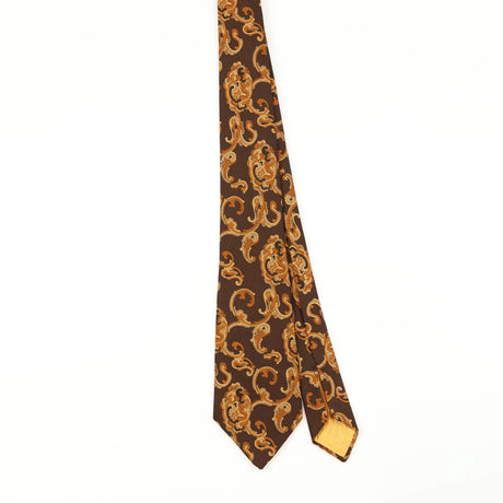 Front of Vintage 1980's Hawes & Curtis Geometric Patterned Tie