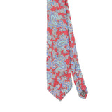 Front Detail of Vintage 1990's Van Heusen Paisley Patterned Tie
