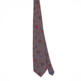 Front Front of Vintage 1990's Mario Valentino Floral Patterned Tie