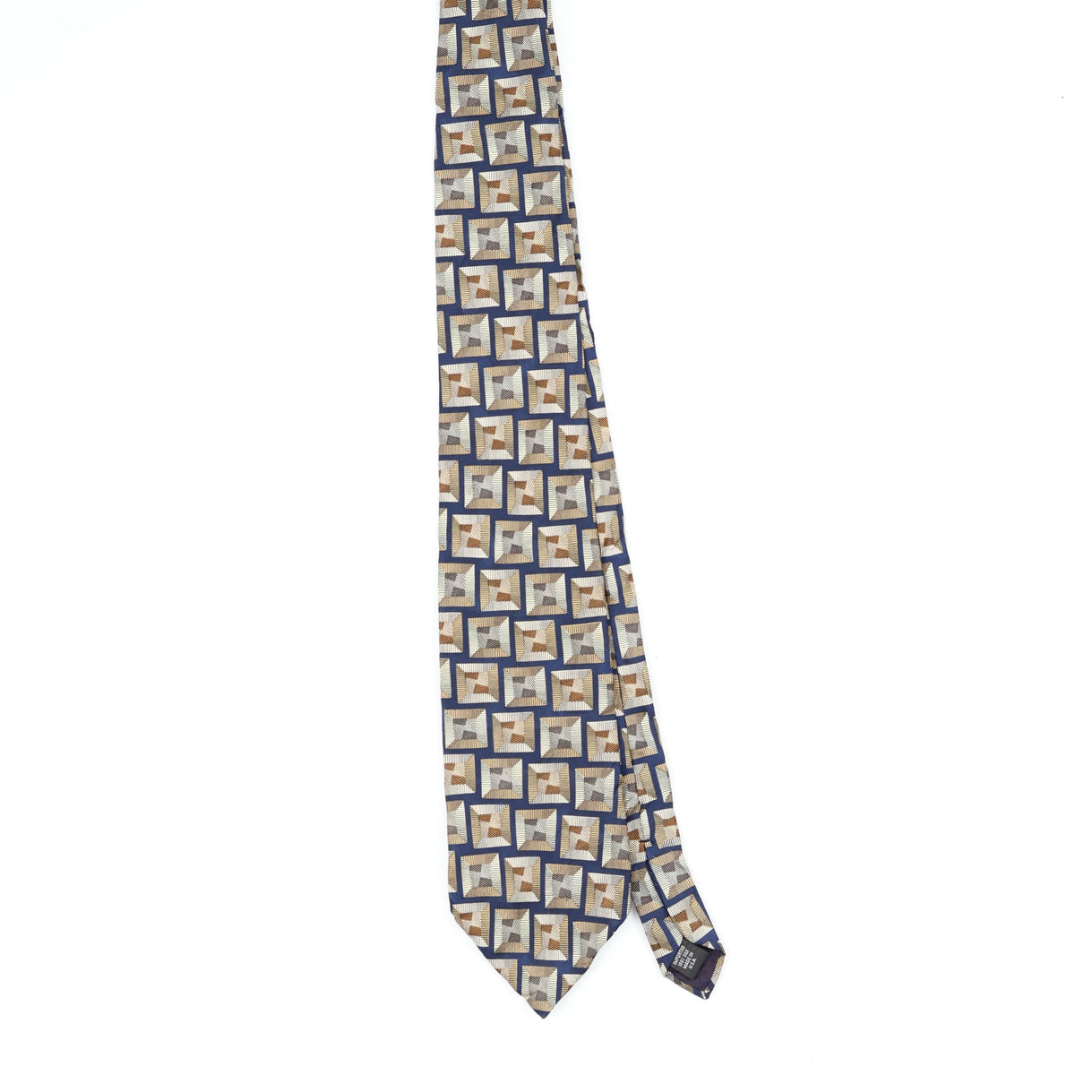 Front Front of Vintage 1990's John Henry Geometric Patterned Tie