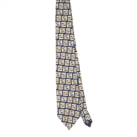 Front Front of Vintage 1990's John Henry Geometric Patterned Tie