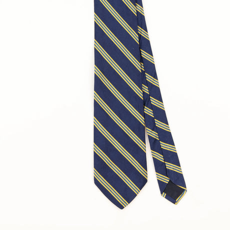 Front Detail of Vintage 1990's Brooks Brothers Striped Patterned Tie