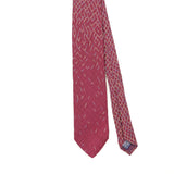 Front Front Detail of Vintage 1990's Courchevel Geometric Patterned Tie