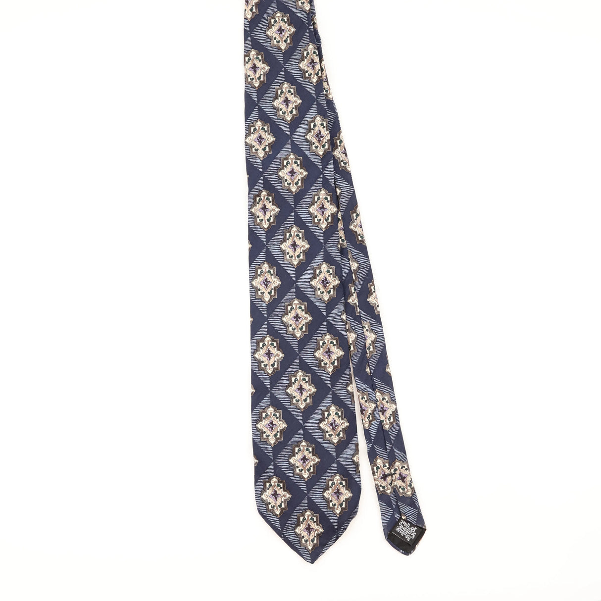 Front of Vintage 1990's Stafford Geometric Patterned Tie
