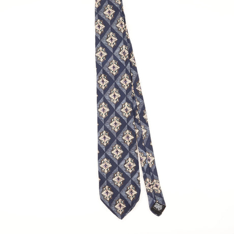 Front of Vintage 1990's Stafford Geometric Patterned Tie